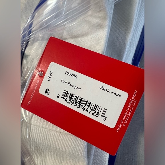 New SPANX Silver Linings Kick Flare Pull-on Pants size Large in Classic White - Picture 15 of 15